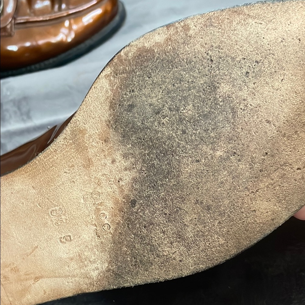 Gucci gold Patent Leather Loafers - Picture 11 of 13